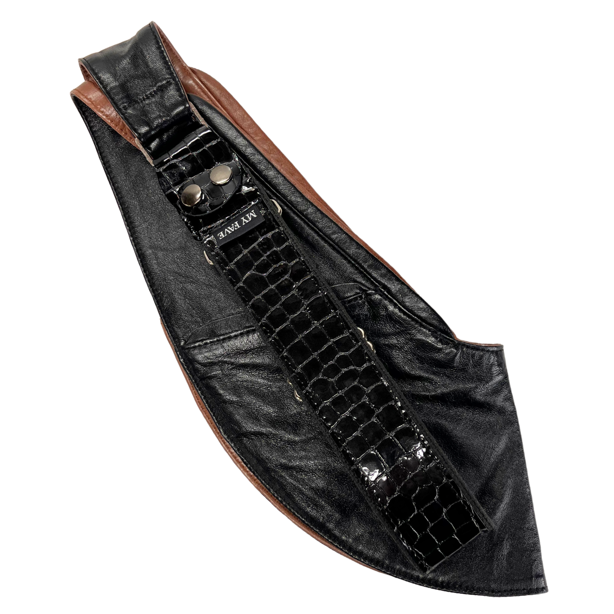 Sass Bag & Purse Strap - Black Patent Leather