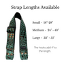 Sass Bag & Purse Strap - Copper & Jade Leather