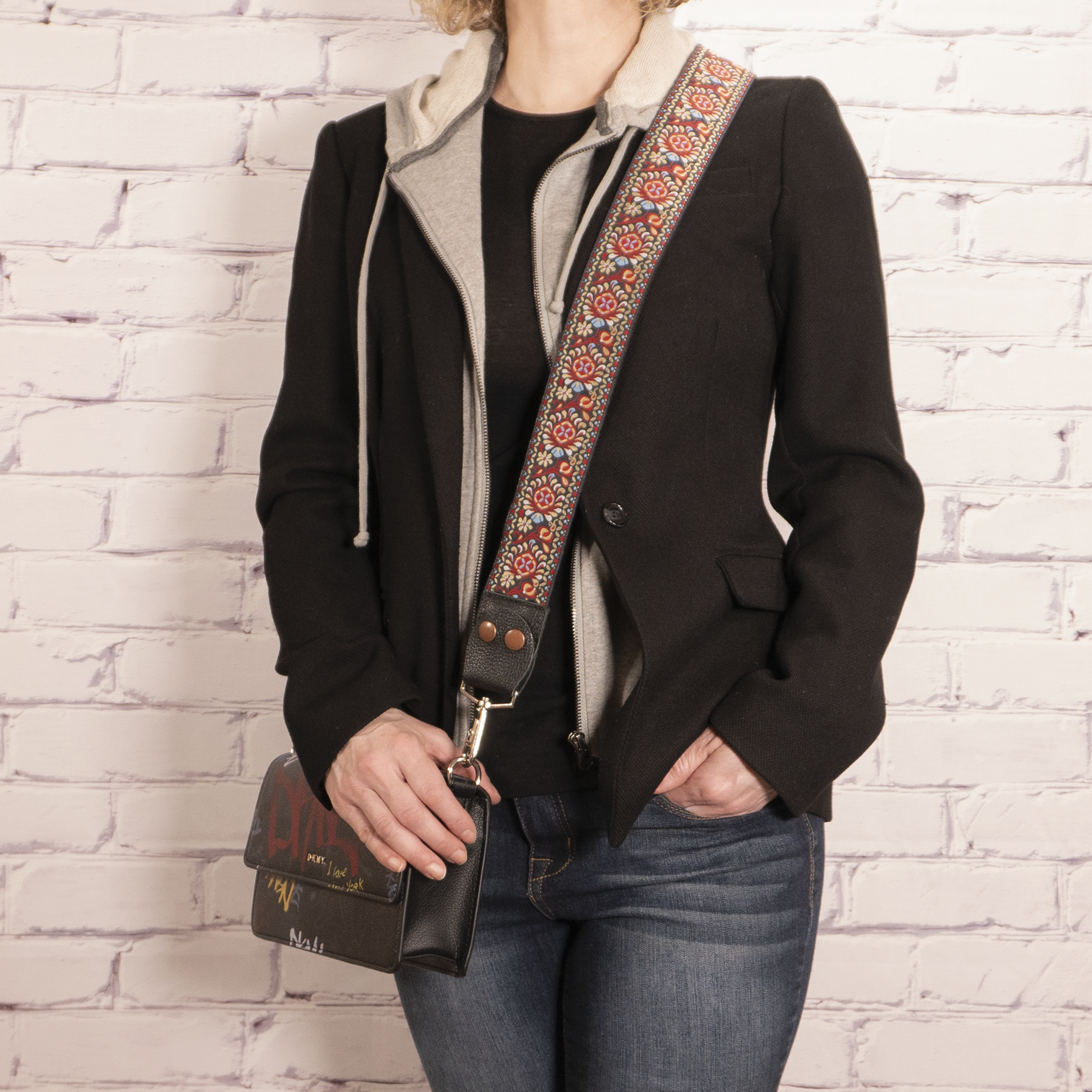 Designer Purse Strap - Red Bohemian – MY FAVE STRAPS