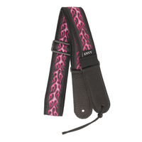 My Fave Guitar Strap in Pink Flame