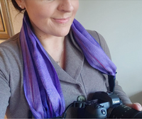 Camera Scarf Strap - Faded Lines