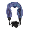My Fave Camera Scarf Strap in Indigo Faded Lines