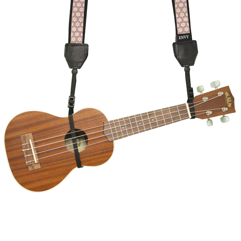 My Fave Ukulele Strap in Tiny Flowers Pink
