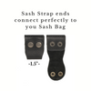 Sass Bag Scarf Strap - Brown Polka Dot